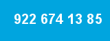 922 674 13 85 922 674 13 85